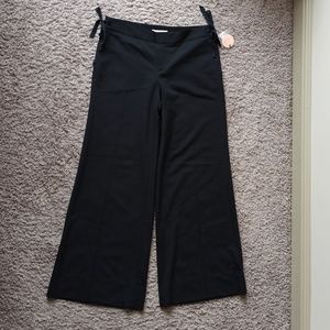 NWT Rebecca Taylor Black Wide Leg Pants